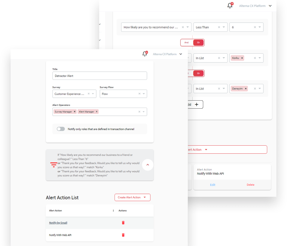 screenshot of Alterna CX